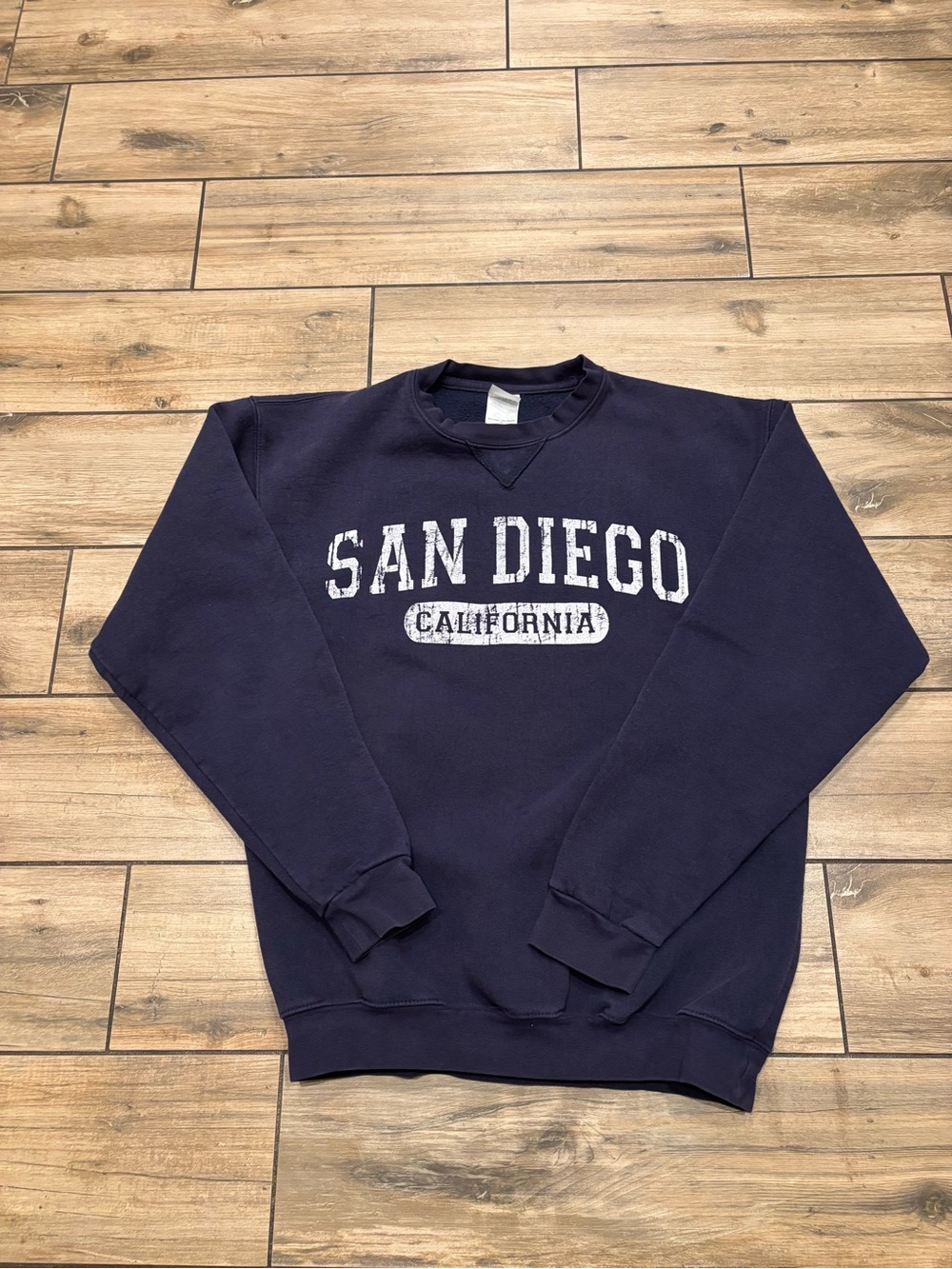 Vintage 90s San Diego California Crewneck Sweatshirt Navy Blue Size M Teemax